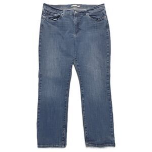 Levi’s Classic Straight Womens 16M (34x28) Jeans High Rise Stretch Blue Denim
